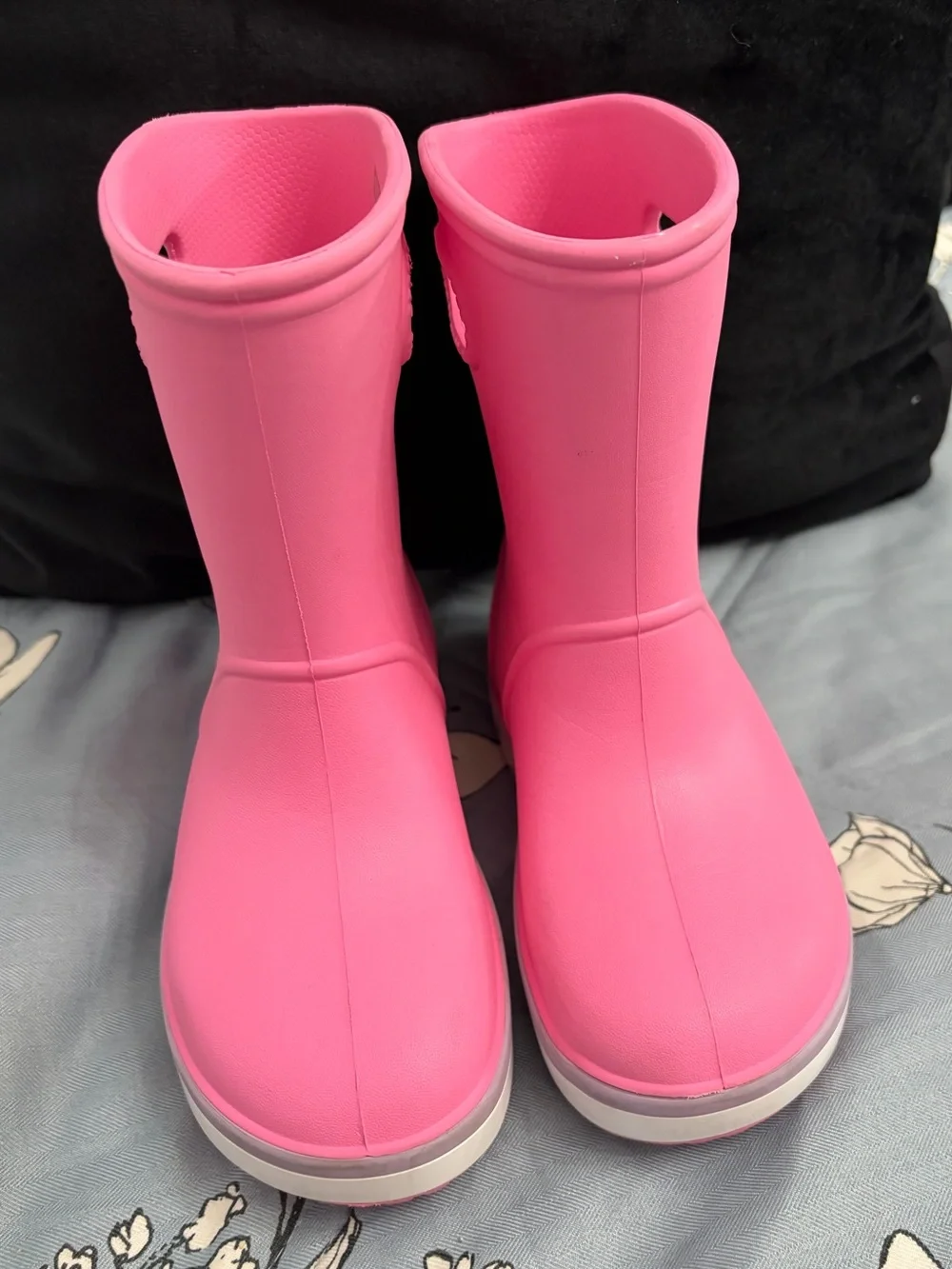 Crocs Kids' Pink Classic Rain Boots girls toddler girls size 12